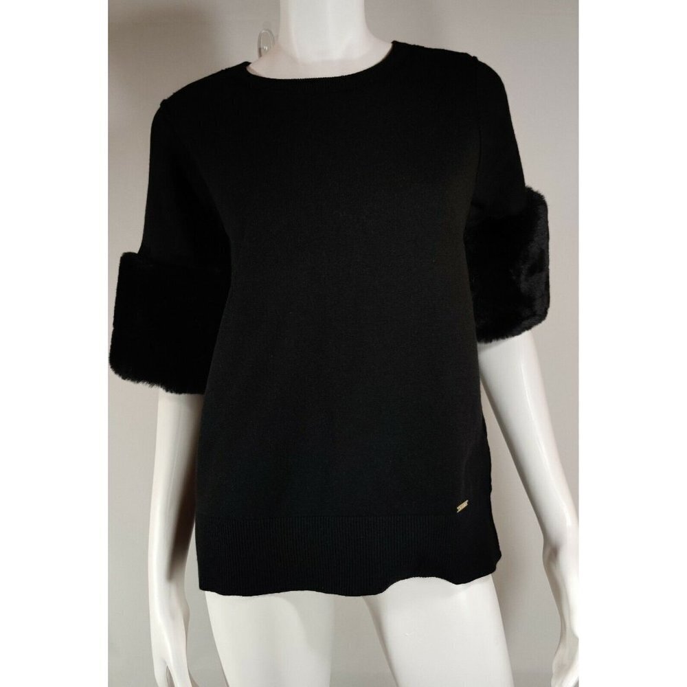 NWT - Michael Kors Sweater with faux fur sleeves size (S)